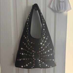Black Studded Women's Bag